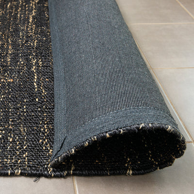 HAND MADE FLAT WOVEN JUTE RUG - SPACE DYE CHARCOAL